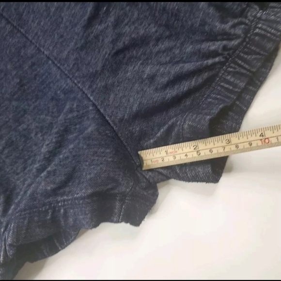 Vintage Women's Strapless Romper With Side Pockets Elastic Small Navy Blue Nana - Picture 9 of 9